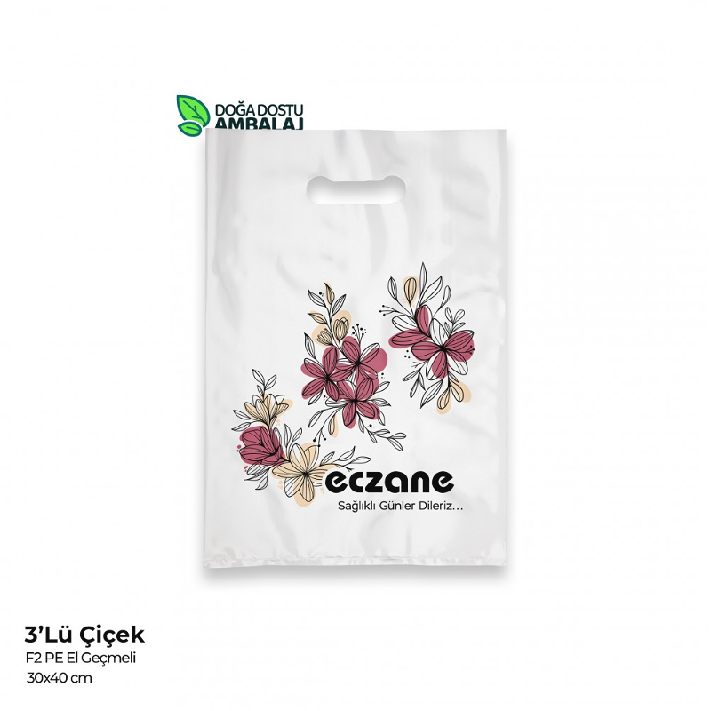 Büyük Boy Eczane Poşeti 30x40cm (25kg.)