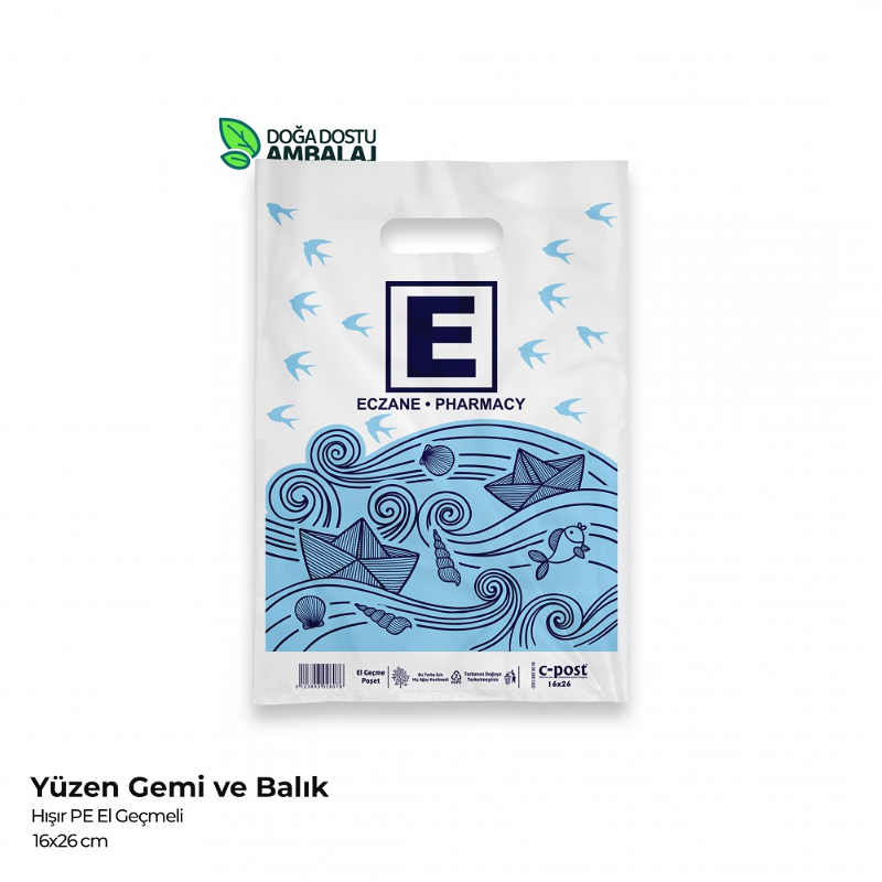 Küçük Boy Eczane Poşeti 16x26cm (25kg.)