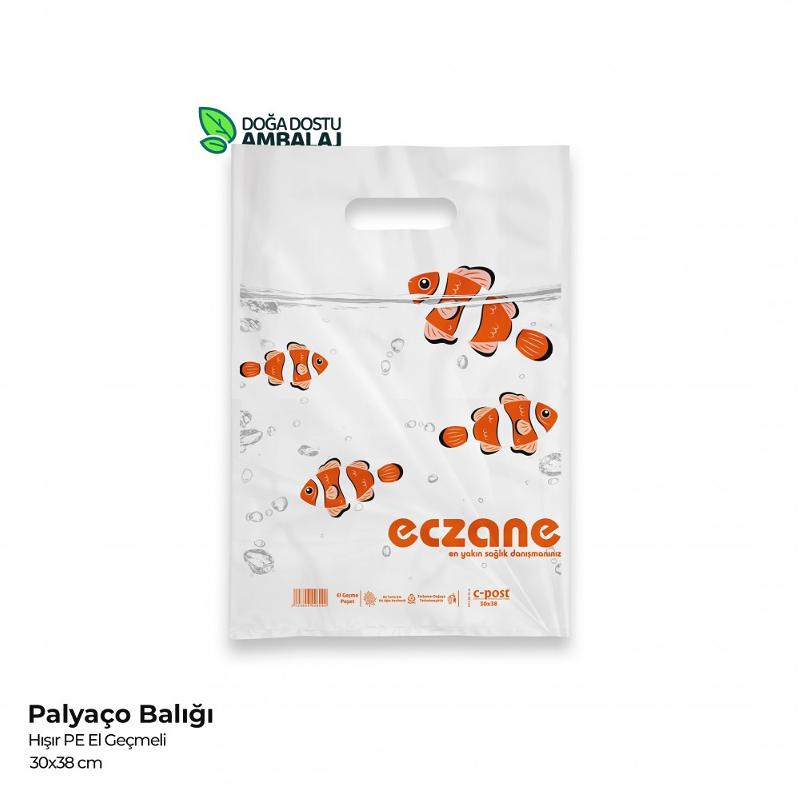 Palyaço Balığı Hışır Eczane Poşeti 30x38cm (10kg.)