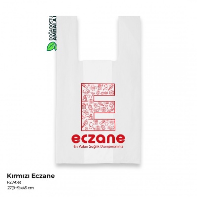 Eczane Poşeti Atlet Orta Boy 27x45cm (25kg.)